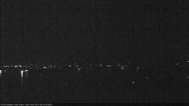 Lake Travis webcam, September 16, 2017 8:10 PM CT