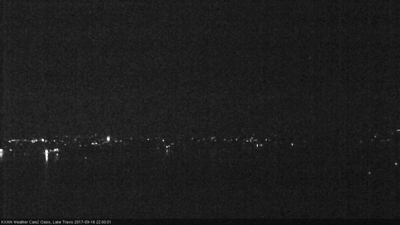 Lake Travis webcam, September 16, 2017 9:20 PM CT