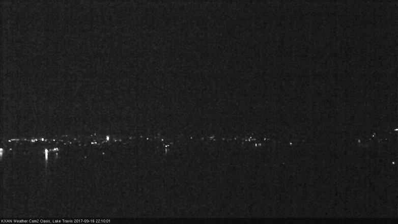 Lake Travis webcam, September 16, 2017 9:25 PM CT