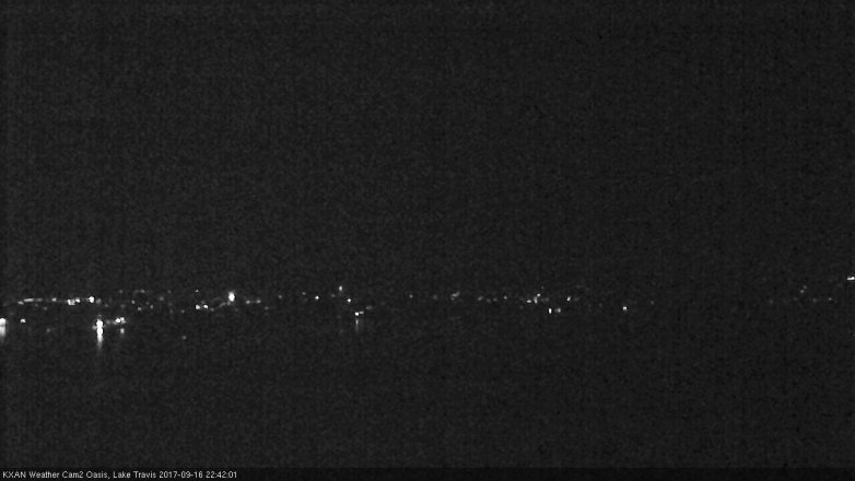 Lake Travis webcam, September 16, 2017 9:55 PM CT