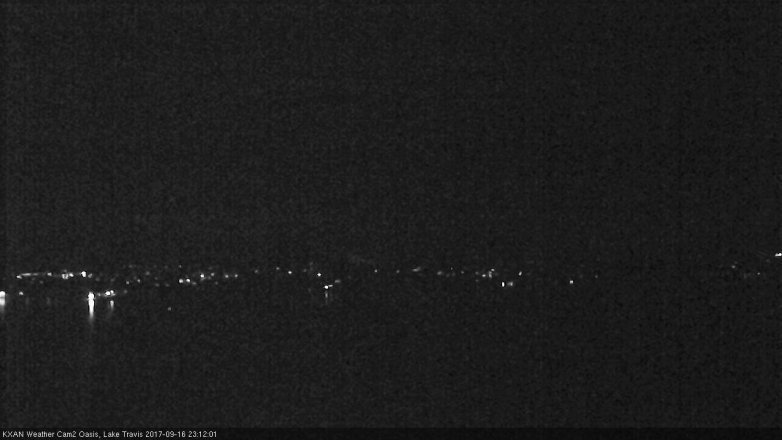 Lake Travis webcam, September 16, 2017 10:35 PM CT