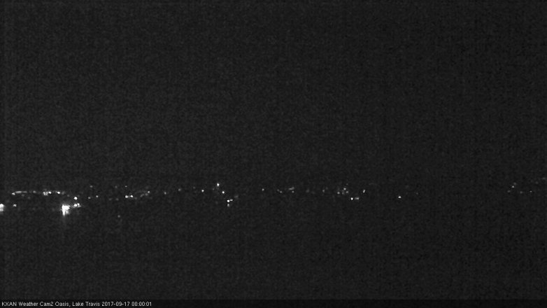 Lake Travis webcam, September 16, 2017 11:10 PM CT