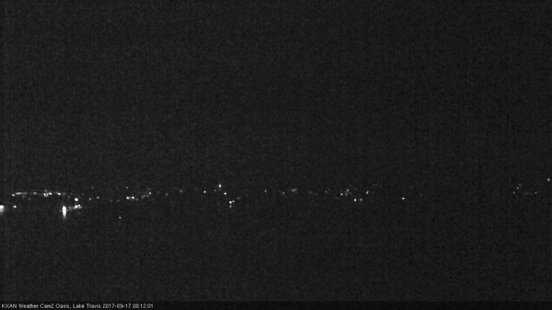 Lake Travis webcam, September 16, 2017 11:30 PM CT