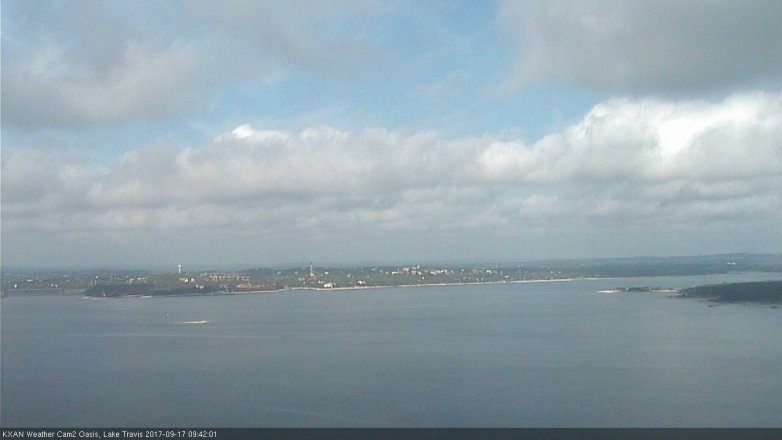 Lake Travis webcam, September 17, 2017 9:05 AM CT