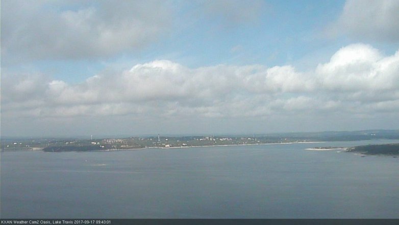 Lake Travis webcam, September 17, 2017 9:15 AM CT