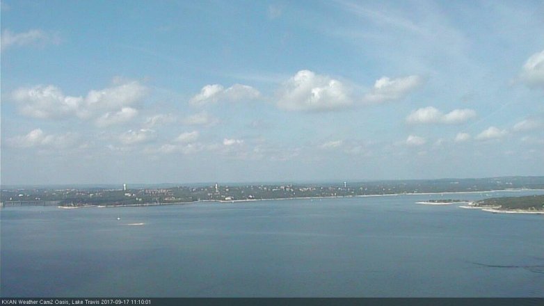 Lake Travis webcam, September 17, 2017 10:20 AM CT