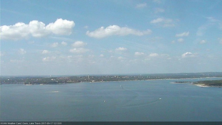 Lake Travis webcam, September 17, 2017 11:25 AM CT