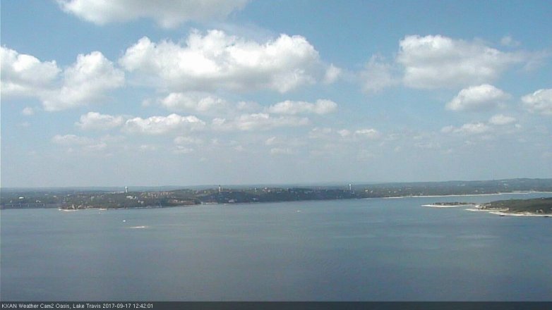 Lake Travis webcam, September 17, 2017 11:50 AM CT