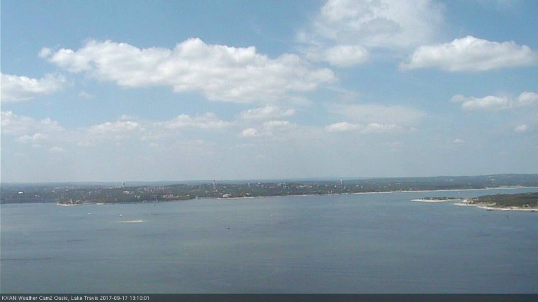 Lake Travis webcam, September 17, 2017 12:20 PM CT