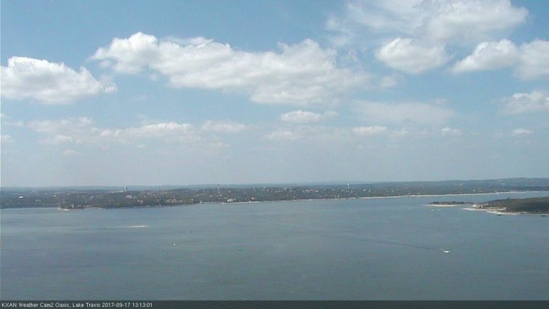 Lake Travis webcam, September 17, 2017 12:25 PM CT