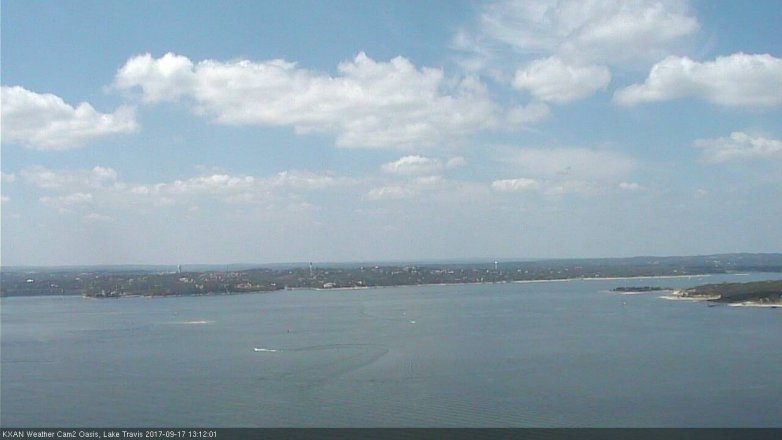 Lake Travis webcam, September 17, 2017 12:35 PM CT
