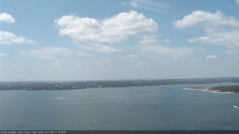 Lake Travis webcam, September 17, 2017 12:40 PM CT