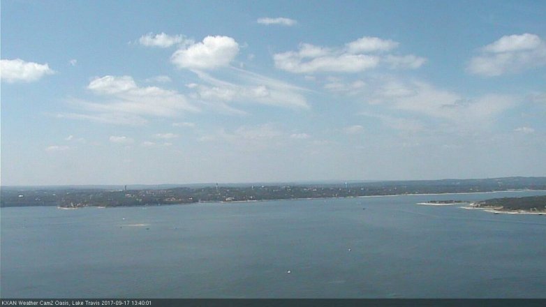 Lake Travis webcam, September 17, 2017 12:50 PM CT