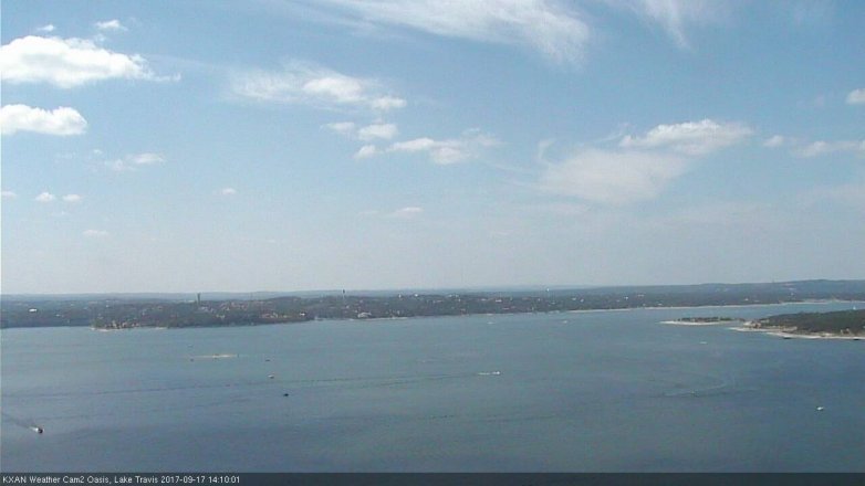 Lake Travis webcam, September 17, 2017 1:20 PM CT