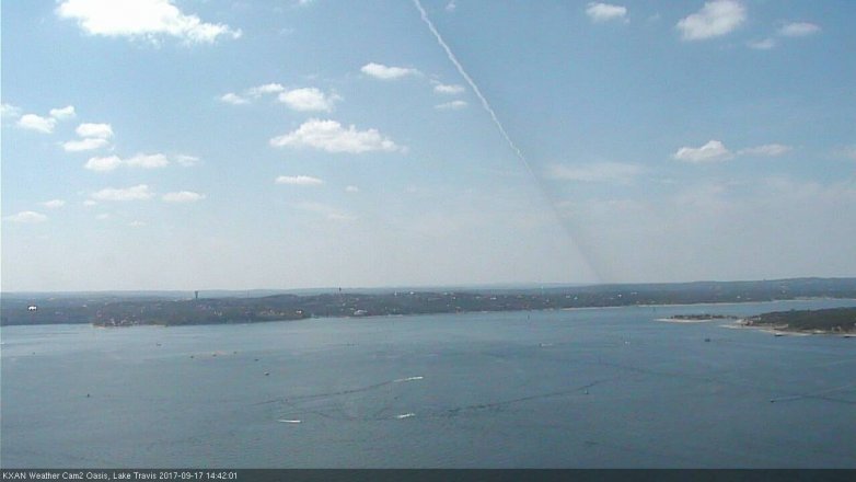 Lake Travis webcam, September 17, 2017 2:00 PM CT