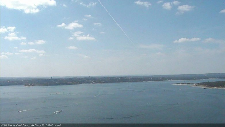 Lake Travis webcam, September 17, 2017 2:10 PM CT