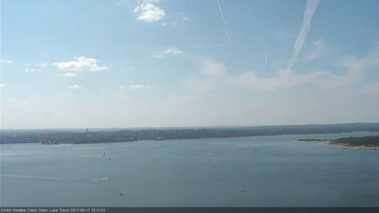 Lake Travis webcam, September 17, 2017 2:15 PM CT