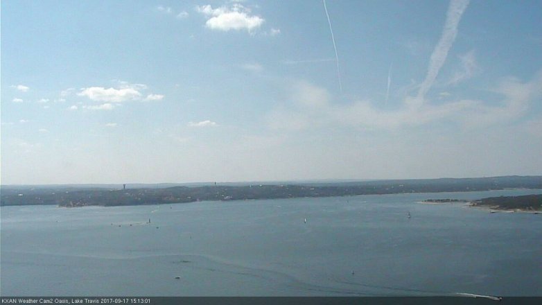 Lake Travis webcam, September 17, 2017 2:20 PM CT