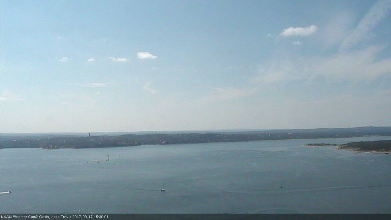 Lake Travis webcam, September 17, 2017 2:40 PM CT