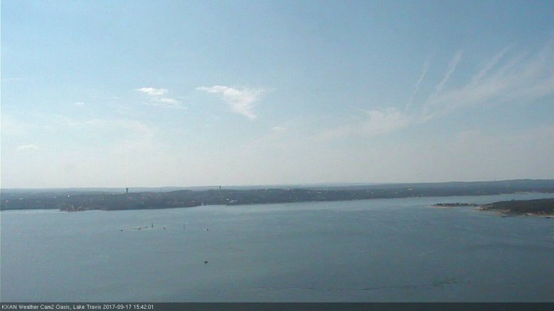 Lake Travis webcam, September 17, 2017 2:55 PM CT