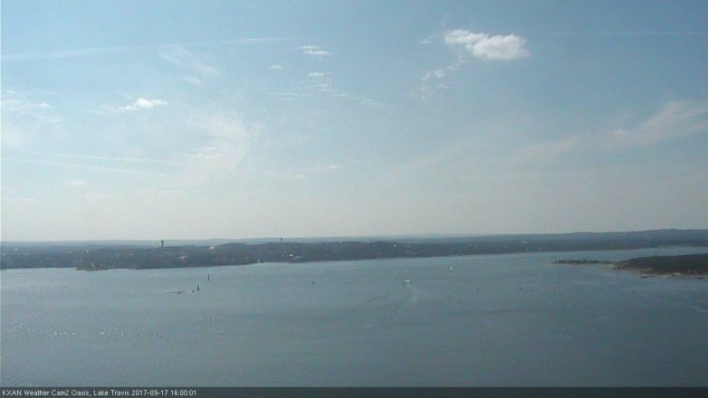 Lake Travis webcam, September 17, 2017 3:15 PM CT