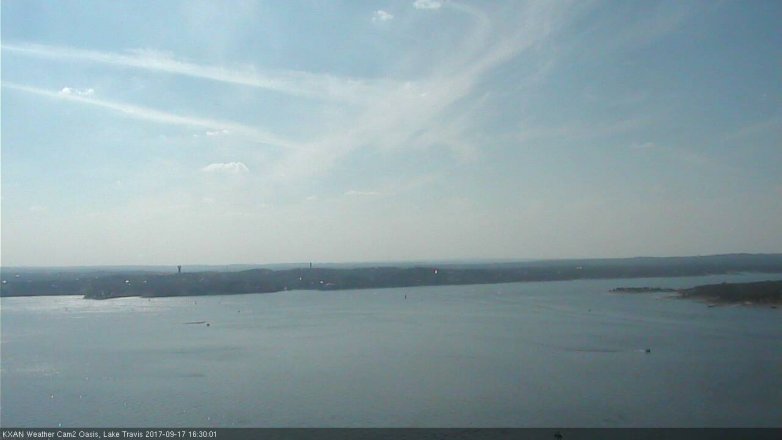 Lake Travis webcam, September 17, 2017 4:00 PM CT