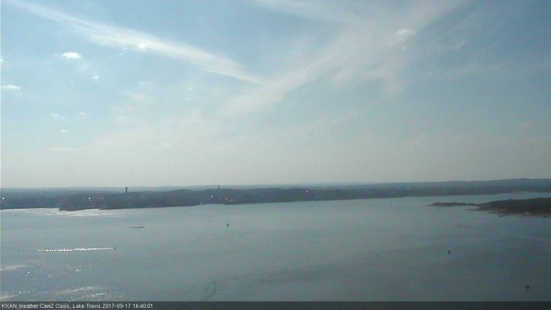 Lake Travis webcam, September 17, 2017 4:10 PM CT