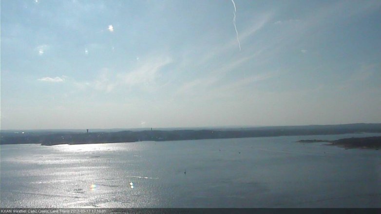 Lake Travis webcam, September 17, 2017 4:15 PM CT