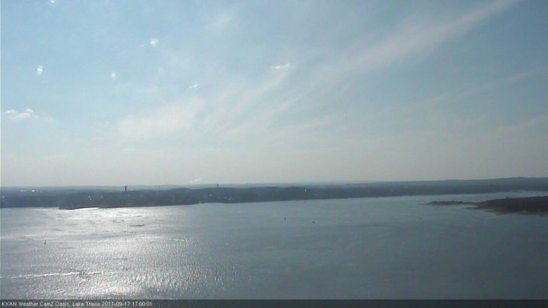Lake Travis webcam, September 17, 2017 4:30 PM CT