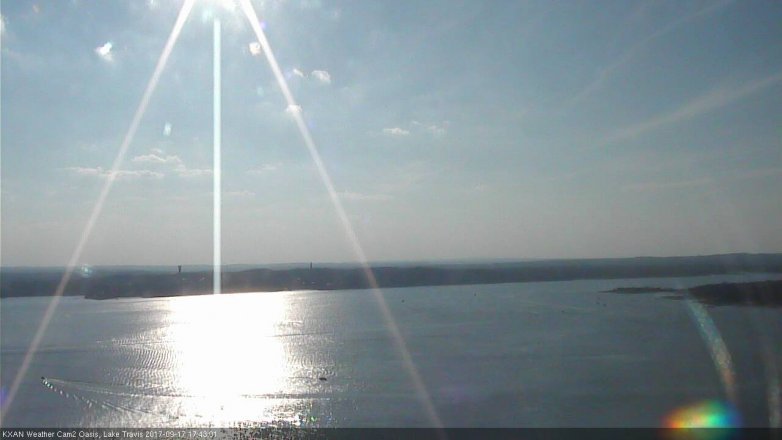 Lake Travis webcam, September 17, 2017 4:55 PM CT