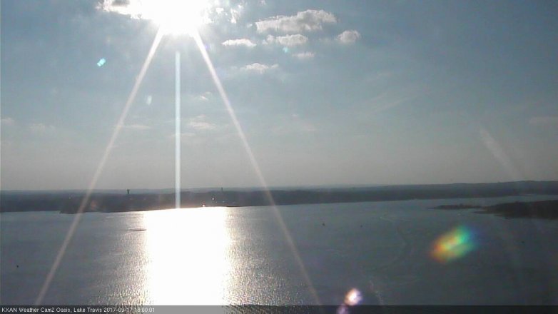 Lake Travis webcam, September 17, 2017 5:05 PM CT