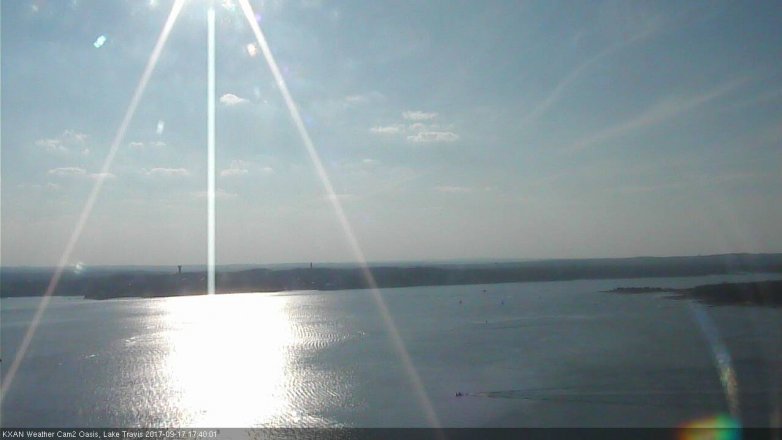 Lake Travis webcam, September 17, 2017 5:10 PM CT
