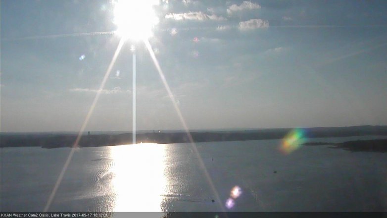 Lake Travis webcam, September 17, 2017 5:15 PM CT