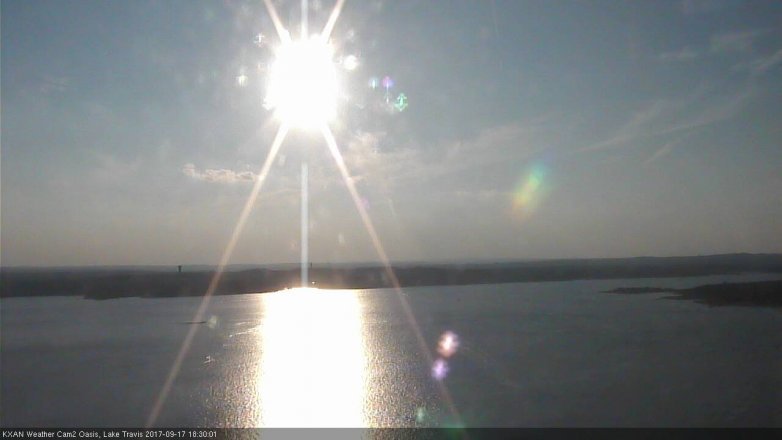 Lake Travis webcam, September 17, 2017 5:35 PM CT