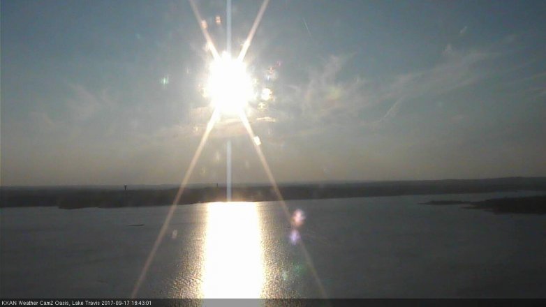 Lake Travis webcam, September 17, 2017 5:50 PM CT