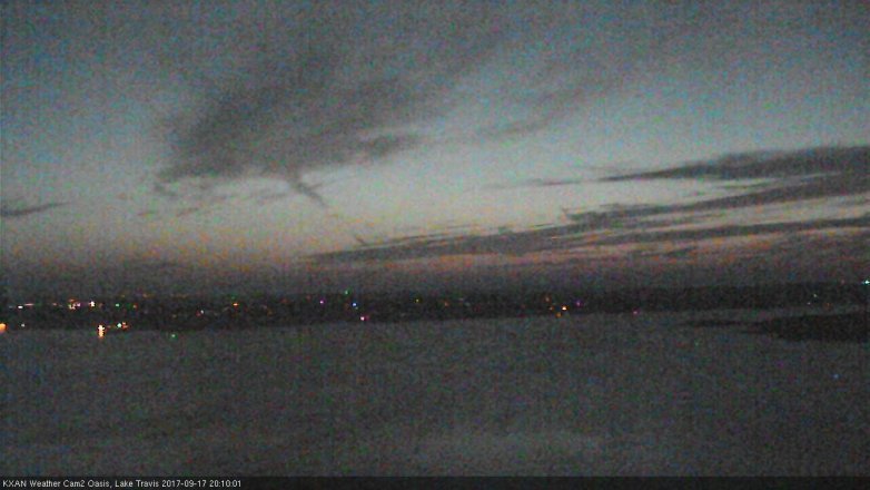 Lake Travis webcam, September 17, 2017 7:25 PM CT