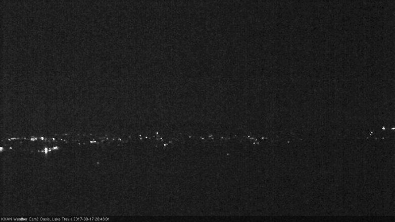 Lake Travis webcam, September 17, 2017 7:55 PM CT