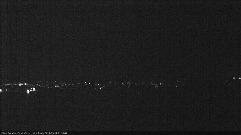 Lake Travis webcam, September 17, 2017 8:20 PM CT