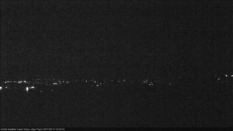 Lake Travis webcam, September 17, 2017 9:55 PM CT