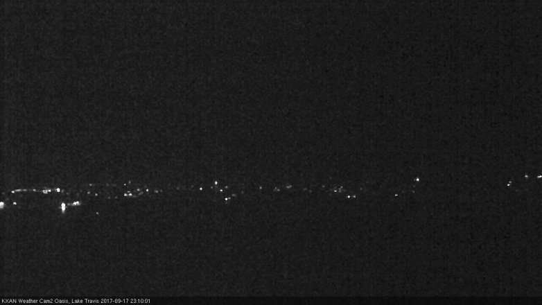 Lake Travis webcam, September 17, 2017 10:20 PM CT