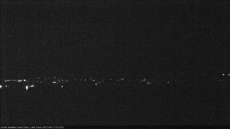 Lake Travis webcam, September 17, 2017 10:40 PM CT