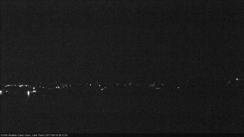 Lake Travis webcam, September 17, 2017 11:15 PM CT