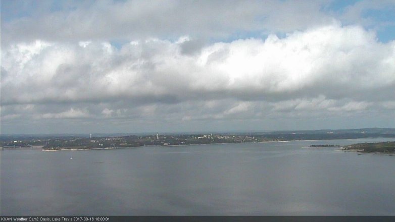 Lake Travis webcam, September 18, 2017 9:25 AM CT