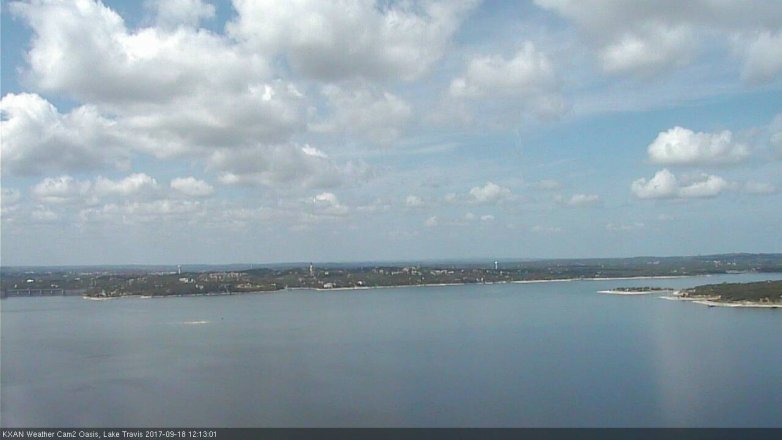 Lake Travis webcam, September 18, 2017 11:20 AM CT