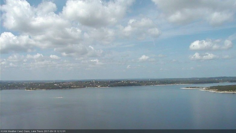 Lake Travis webcam, September 18, 2017 11:25 AM CT