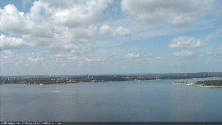 Lake Travis webcam, September 18, 2017 11:35 AM CT