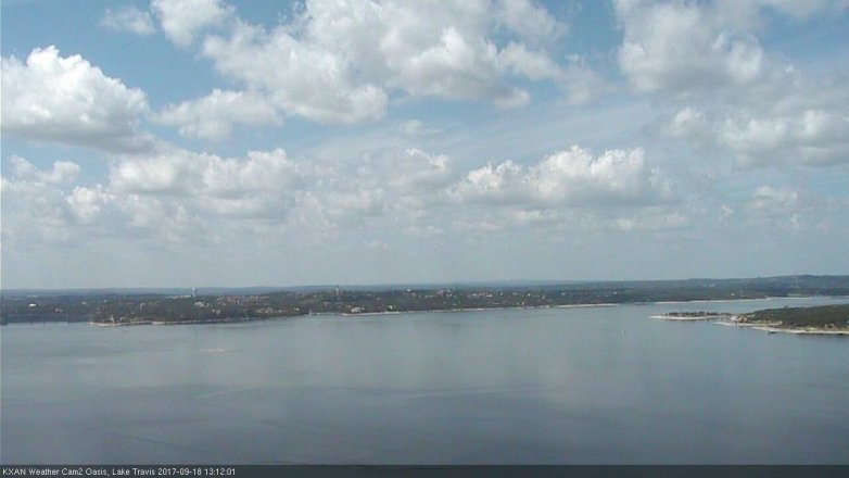 Lake Travis webcam, September 18, 2017 12:20 PM CT
