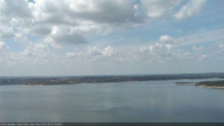 Lake Travis webcam, September 18, 2017 12:35 PM CT