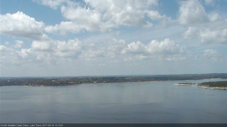 Lake Travis webcam, September 18, 2017 12:40 PM CT