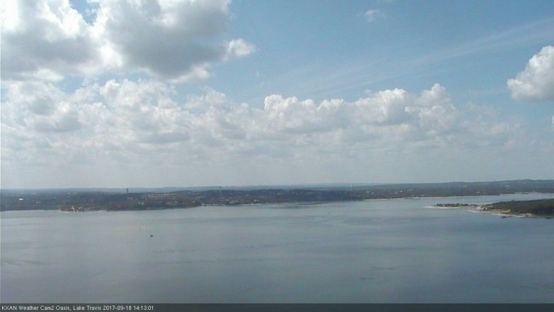 Lake Travis webcam, September 18, 2017 1:45 PM CT